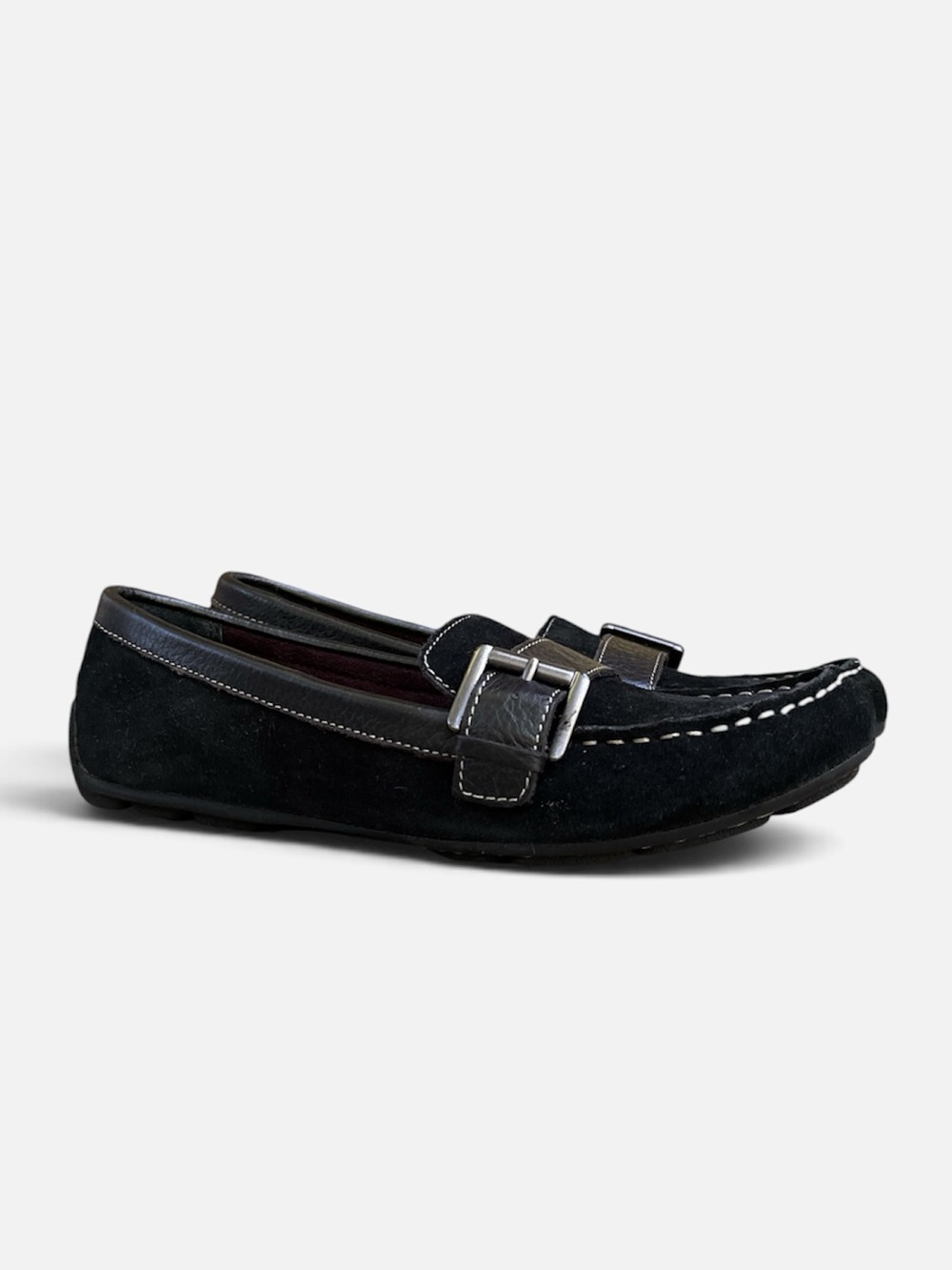 B.o.c Leather & Suede Driving Loafer in Black Size 7M